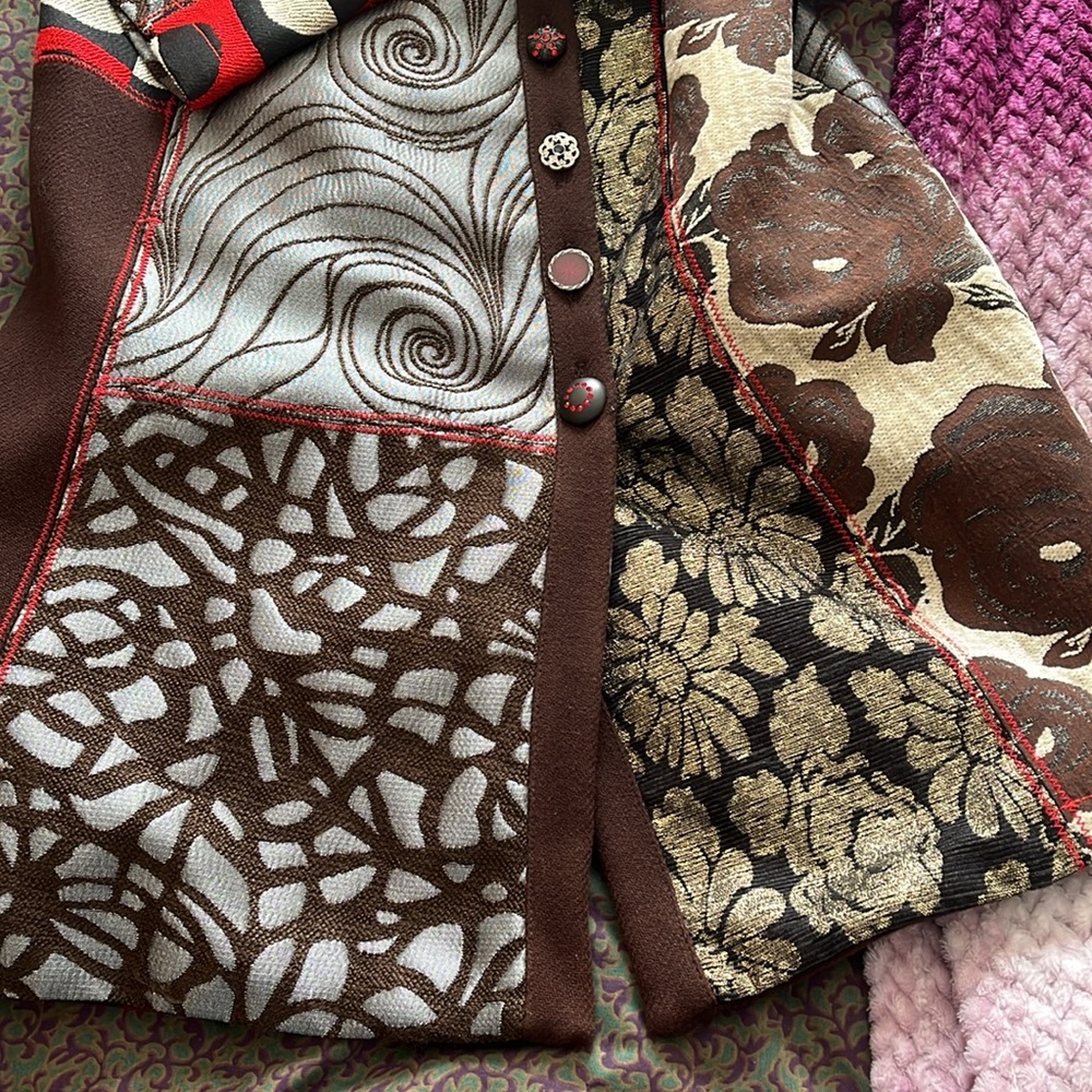 Coat patchwork size 46 - Picture 6 of 16